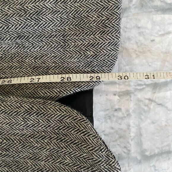 Evan Picone wool Blend women 12 three button blazer jacket w/velour collar - Picture 11 of 11